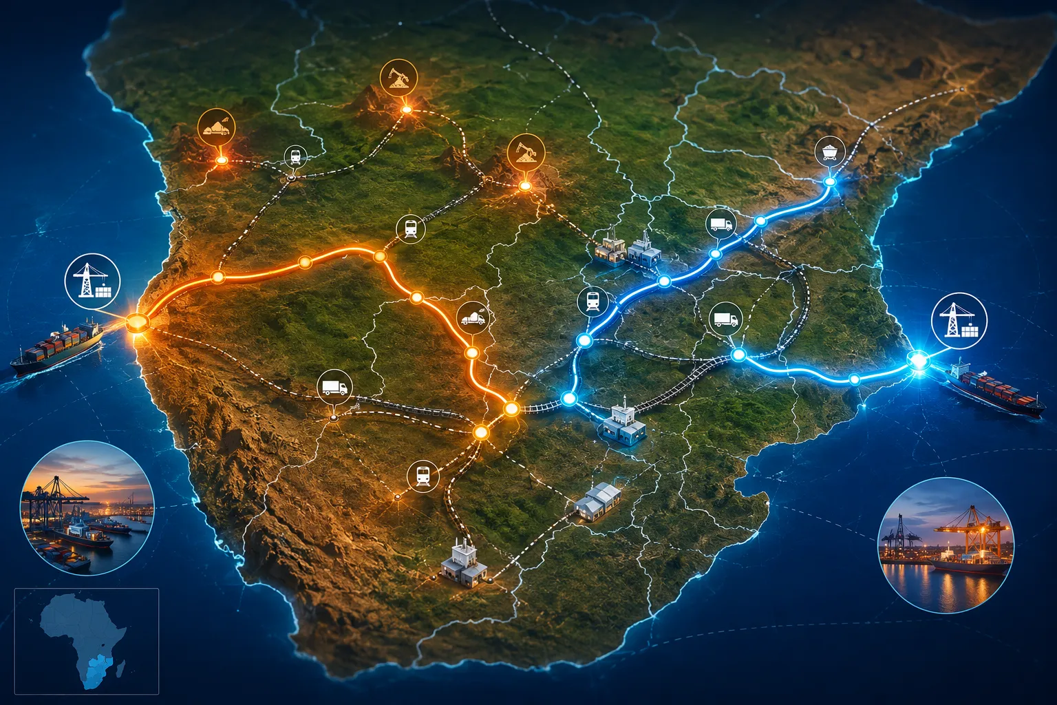Leveraging the Lobito and Beira Corridors: Route-to-Market Optimization for Industry